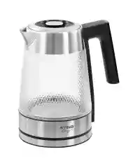 Черный чайник электрический STINGRAY ST-KT3019A стеклянный 2л, Двойные стенки/ эффект термоса