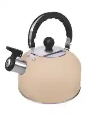 Серый металлик чайник со свистком HOME ELEMENT HE-WK1604B, бежевый матовый