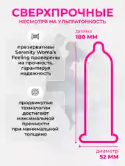 Белый презервативы из натурального латекса SERENITY WOMANS FEELING Ультрамягкие