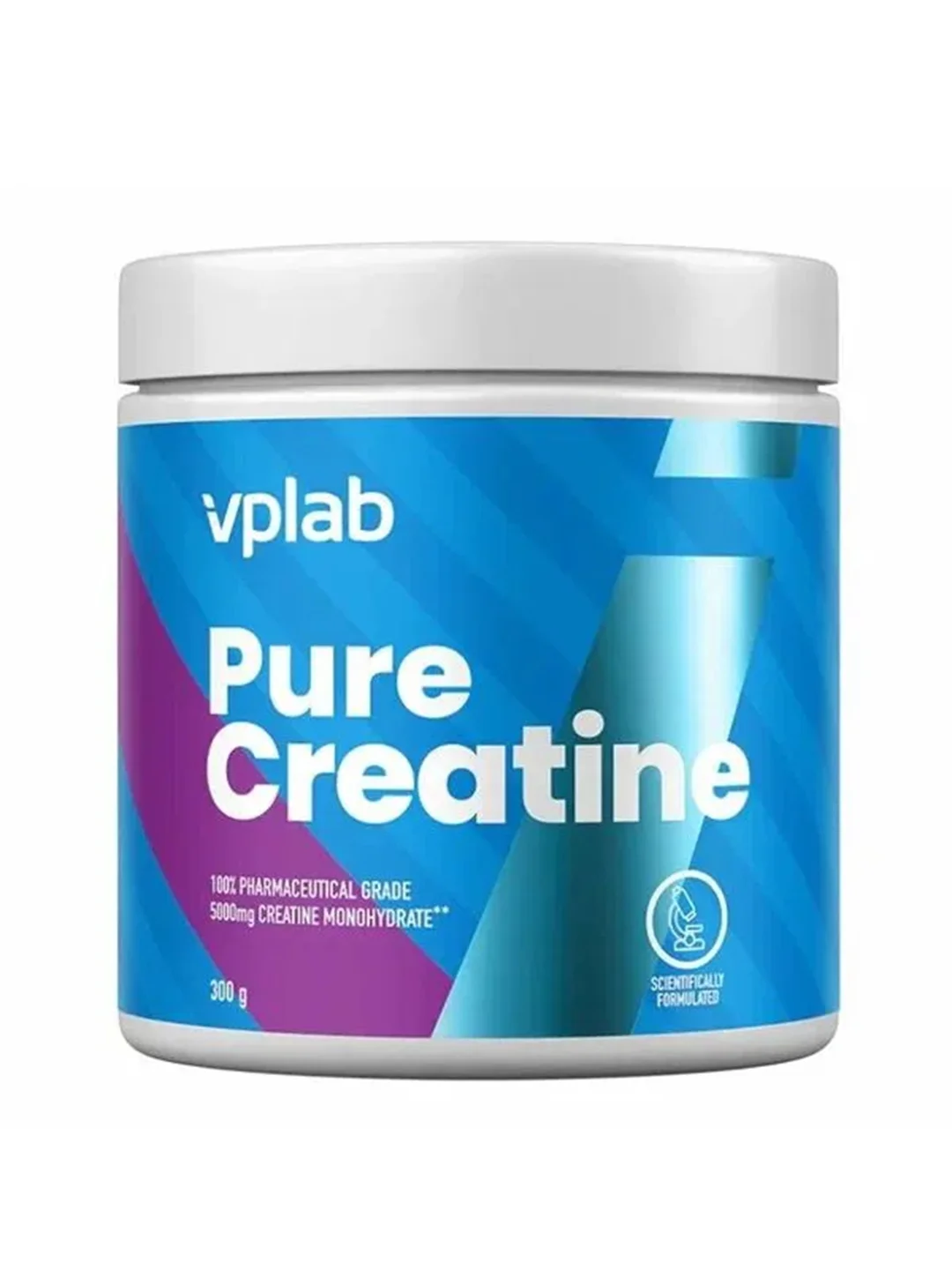 VPLAB Pure Creatine Monohydrate, Моногидрат креатина, 300г