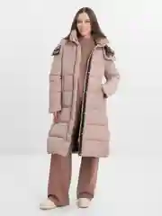 Бежевый куртка женская утепленная, зима