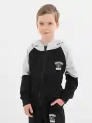 Черный детский костюм, утепленный