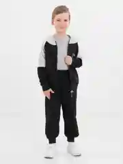 Черный детский костюм, утепленный