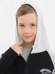 Черный детский костюм, утепленный