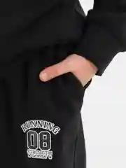 Черный детский костюм, утепленный