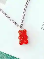 Желтый подвеска цепочка на шею "Мармеладный мишка"