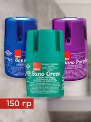 Туалетный блок для унитаза Sano дезинфицирующее средство, 900 сливов