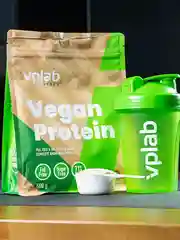 Зеленый шейкер для спортивного питания с шариком Vplab