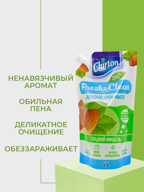 Жидкое крем-мыло Chirton для ежедневного ухода за кожей рук, 500 мл
