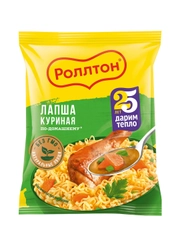 Лапша быстрого приготовления Роллтон куриная по-домашнему, 85г