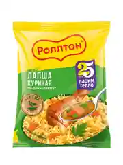 Лапша быстрого приготовления Роллтон куриная по-домашнему, 85г