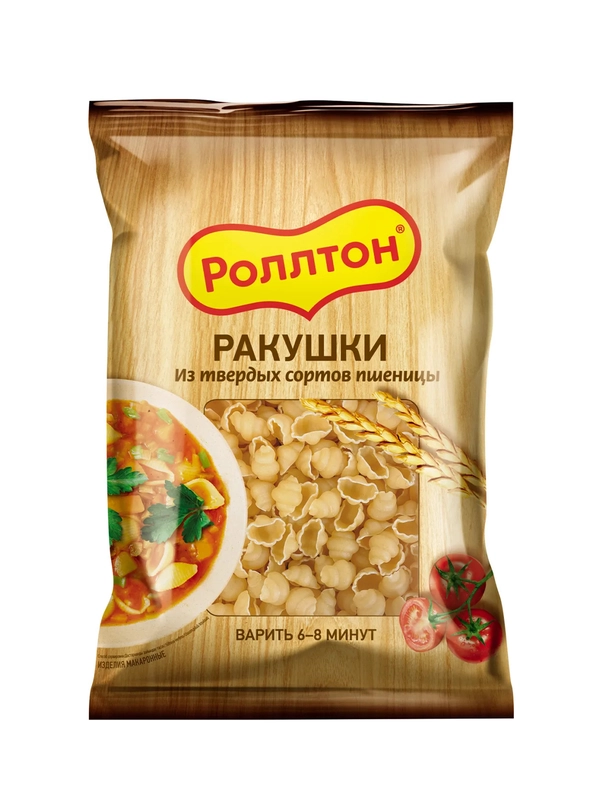 Макаронные изделия Роллтон Ракушки, 400г