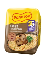 Лапша быстрого приготовления Роллтон с белыми грибами По-домашнему, 90г