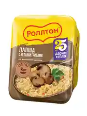 Лапша быстрого приготовления Роллтон с белыми грибами По-домашнему, 90г