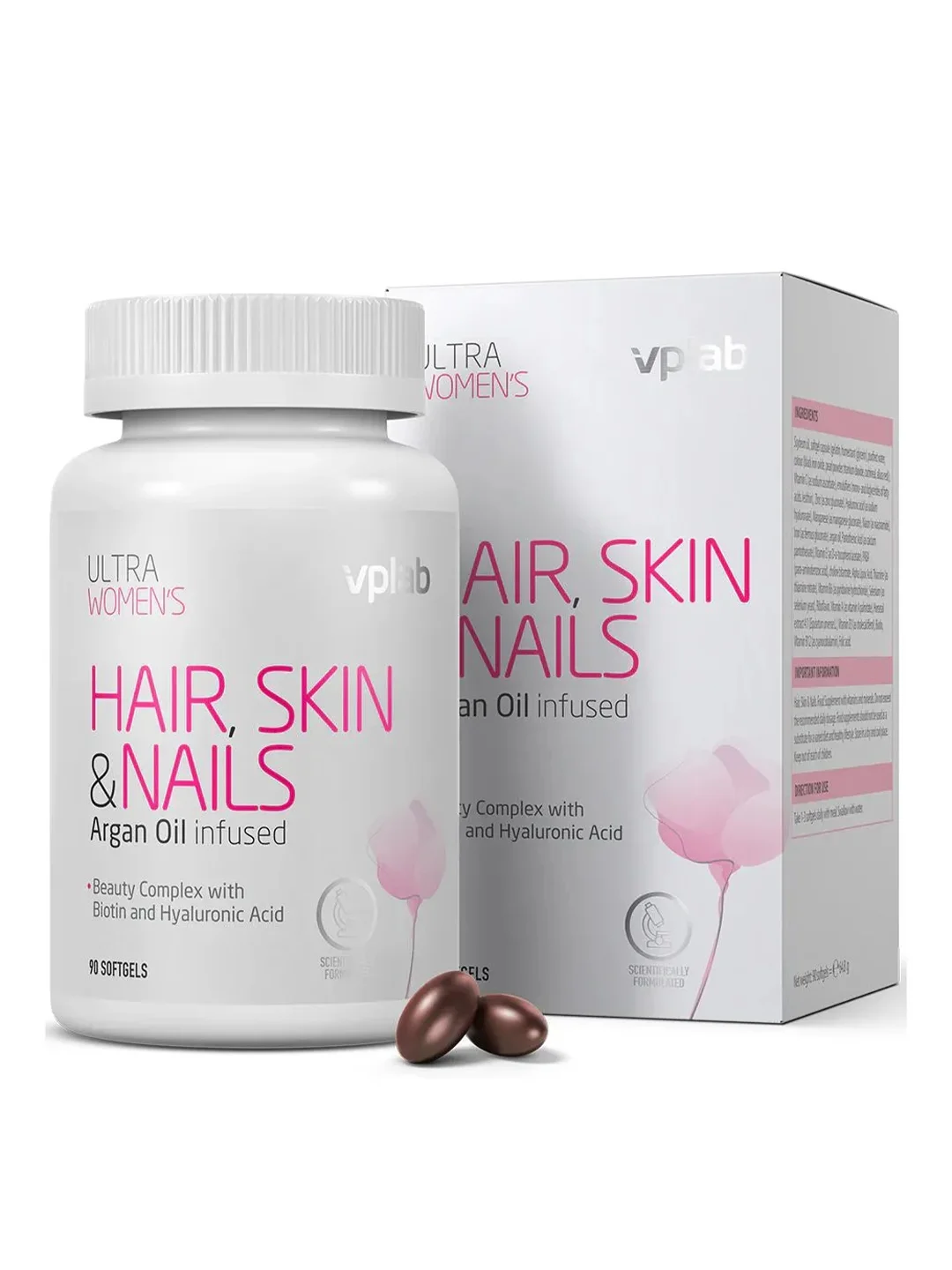 VPLAB Ultra Womens Hair Skin & Nails, Комплекс витаминов для женщин, 90 капсул