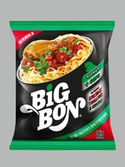 Лапша быстрого приготовления Биг-Бон курица+соус со вкусом спелых томатов и кинзы, 75г