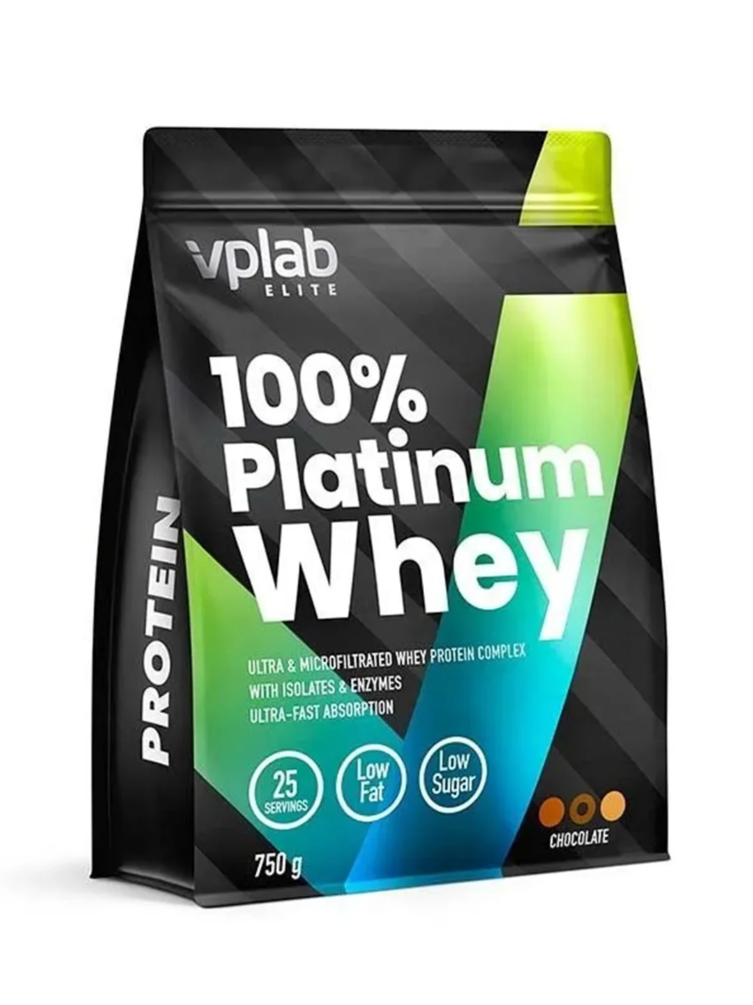 VPLAB Elite Platinum Whey, Протеин сывороточный с ферментами, порошок 750 г