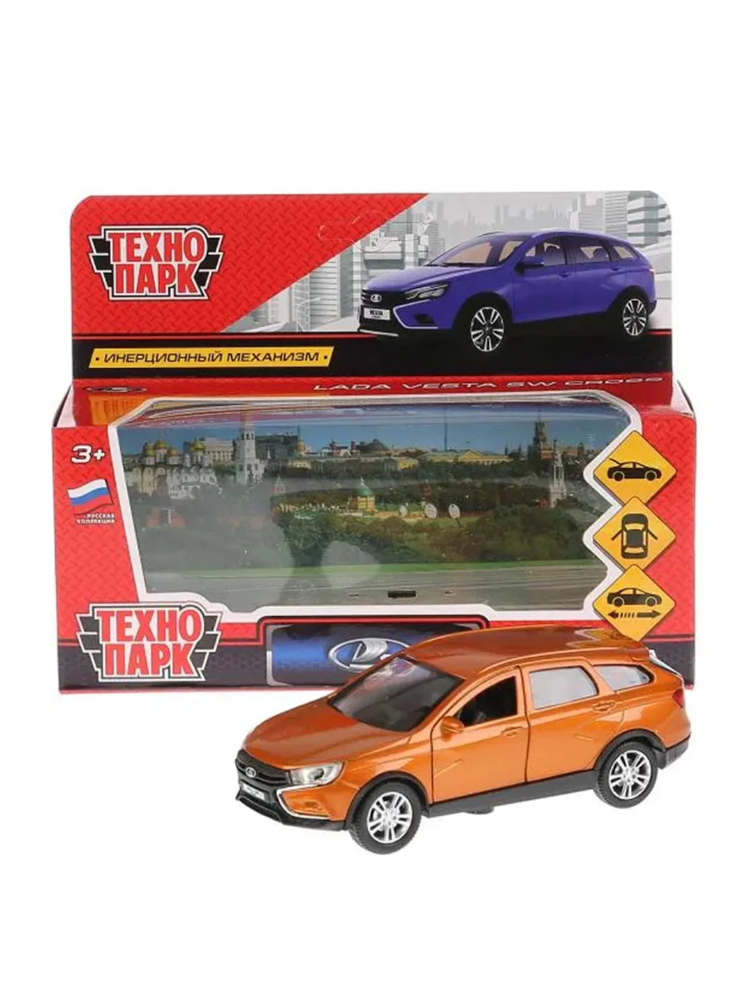 Металлическая машина ТехноПарк LADA VESTA SW CROSS, 12 см