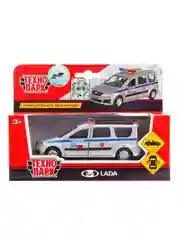 Модель полицейской машины ТехноПарк Lada Largus, 12 см