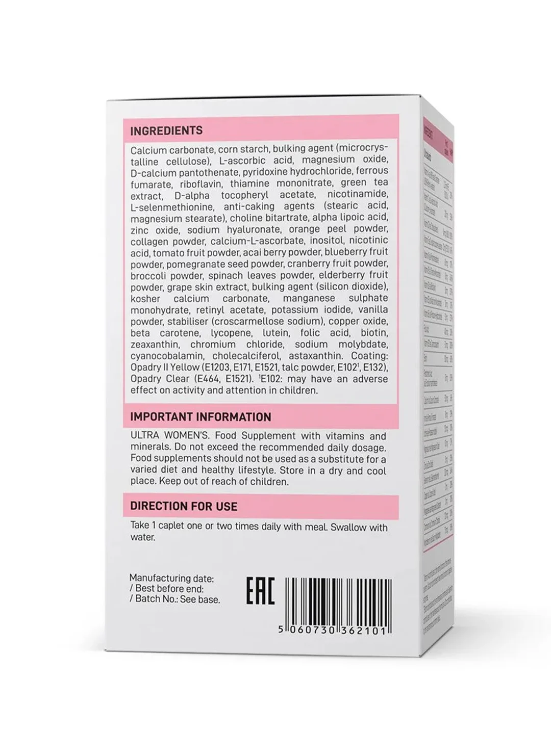 Vplab Ultra Women's Multivitamin Formula, Витаминно-минеральный комплекс для женщин, 60 шт