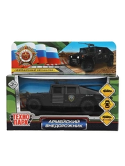 Металлическая модель Технопарк Военный внедорожник, 12 см