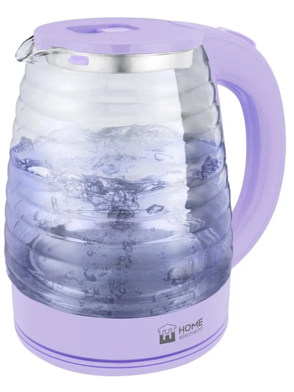 Чайник электрический HOME ELEMENT HE-KT2307 стеклянный с подсветкой/ электрочайник 2л