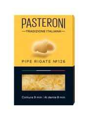 Макаронные изделия PASTERONI, Пипе Ригате №126, 400г