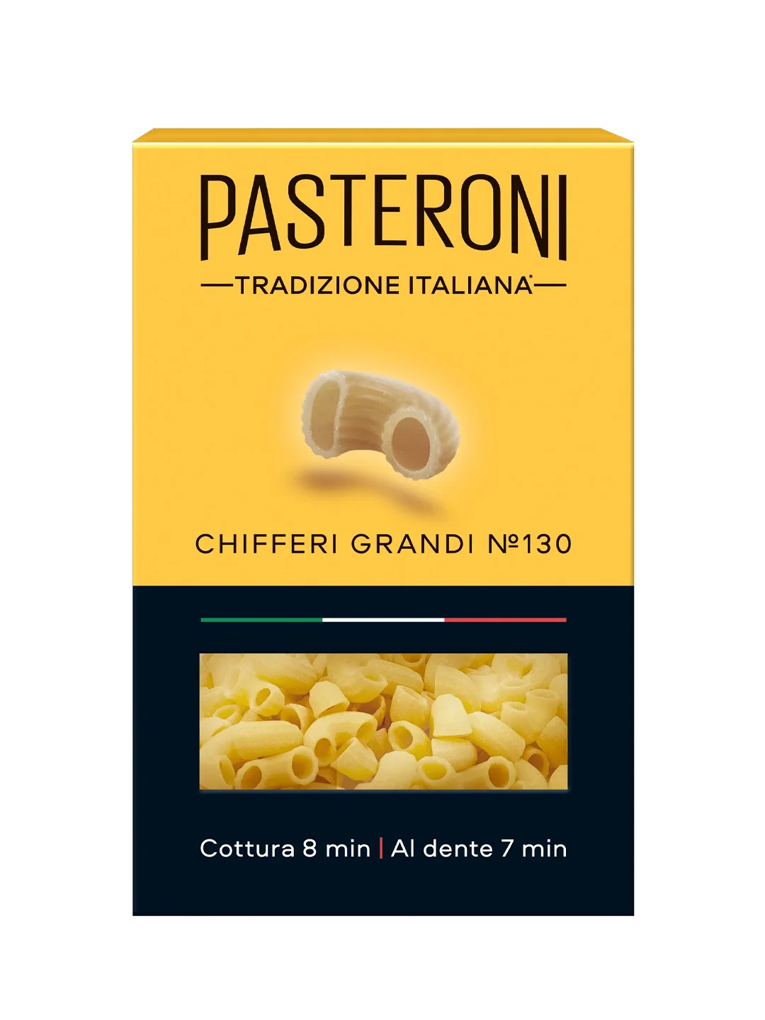 Макаронные изделия PASTERONI, Рожки Большие №130, 400г