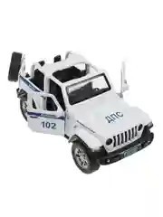 Металлическая модель ТехноПарк Jeep Wrangler Rubicon. Полиция, 11 см
