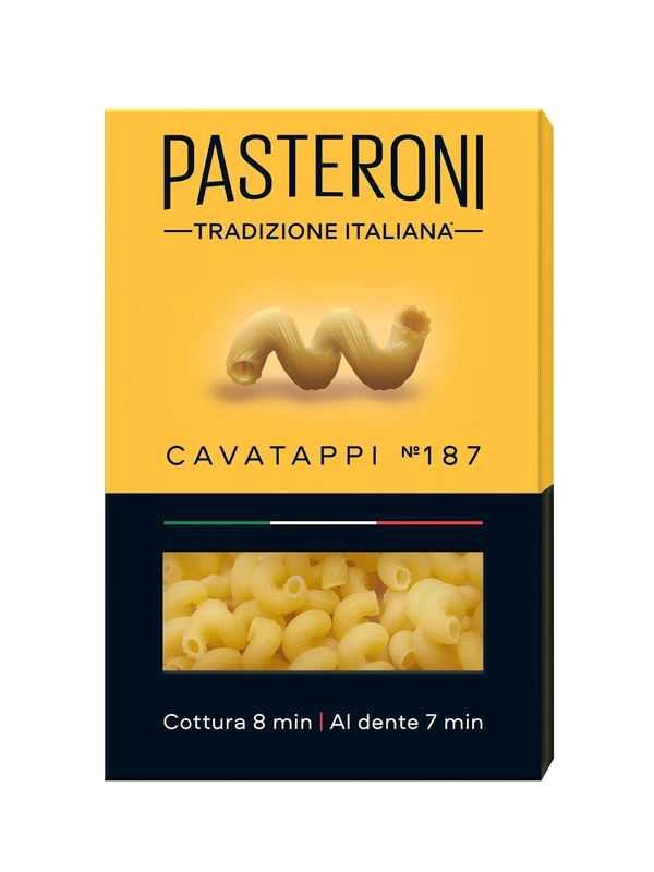 Макаронные изделия PASTERONI, Рожки Витые №187, 400г