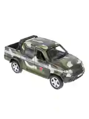 Металлическая модель ТехноПарк УАЗ Pickup Военный, 12 см