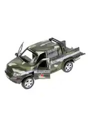 Металлическая модель ТехноПарк УАЗ Pickup Военный, 12 см