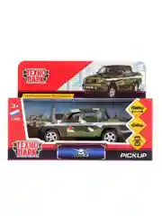 Металлическая модель ТехноПарк УАЗ Pickup Военный, 12 см
