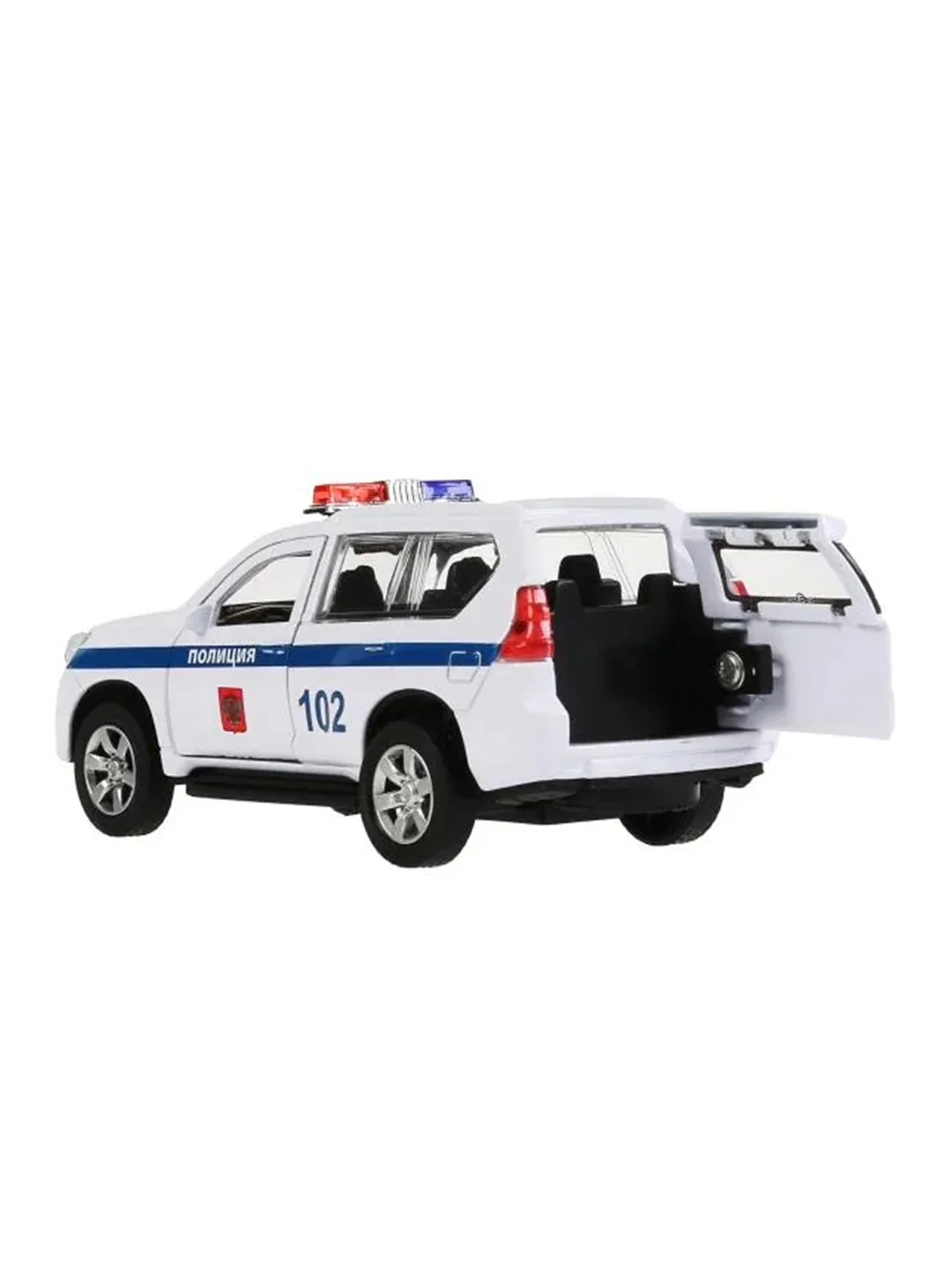 Металлическая модель ТехноПарк Toyota Land Cruiser Prado. Полиция, 12 см