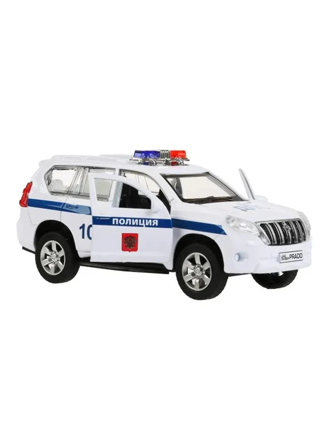 Металлическая модель ТехноПарк Toyota Land Cruiser Prado. Полиция, 12 см