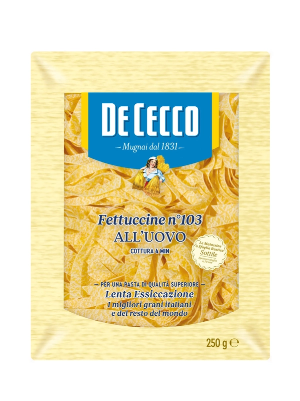 Макаронные изделия De Cecco, ФЕТТУЧЧИНЕ АЛЛ УОВО №103, 250г