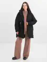 Черный куртка, пуховик женский зимний оверсайз