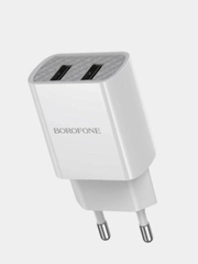 Зарядное устройство Borofone BA53A, 2 x USB, 1 m, Micro-USB / Type-C
