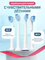 Насадки для электрической зубной щетки Philips Sonicare и других