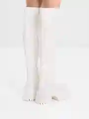 Прозрачный женские зимние сапоги , высокие