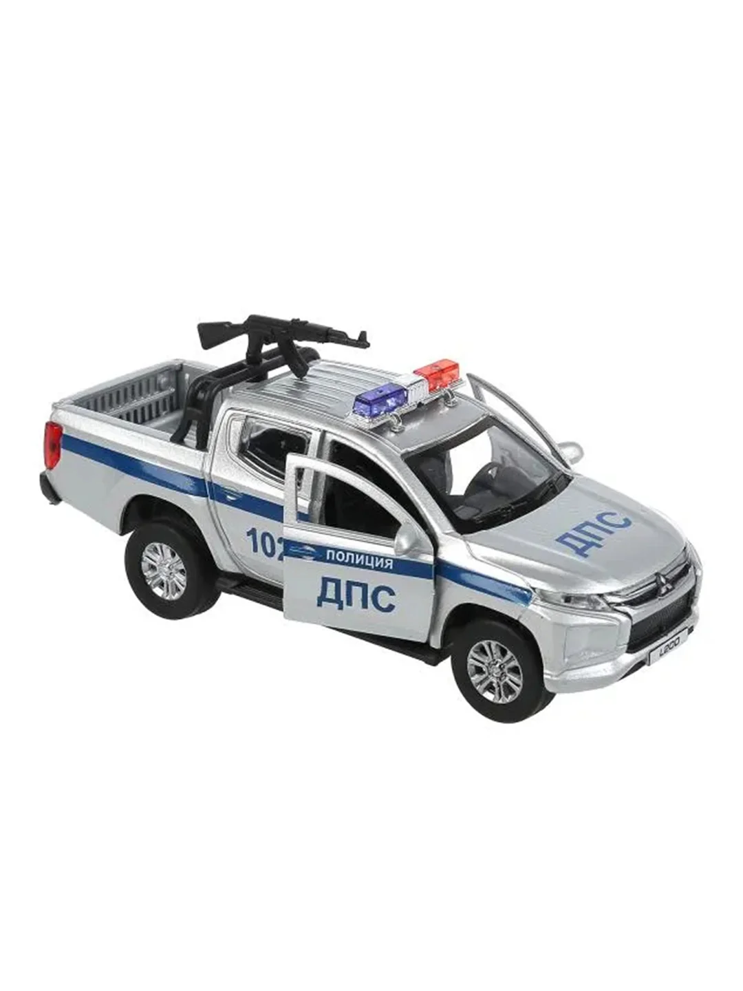 Коллекционная металлическая модель Технопарк "Mitsubishi L200 Pickup. Полиция", 13 см