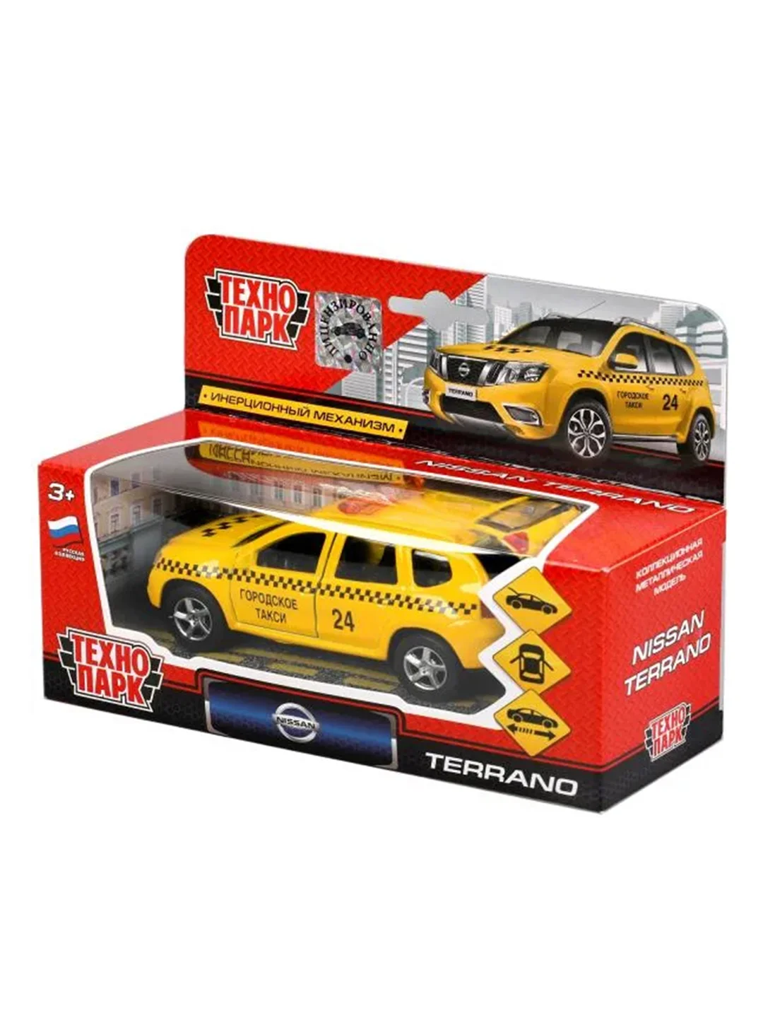 Металлическая модель ТехноПарк Nissan Terrano, 12 см