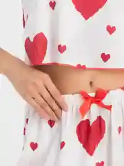 Белый пижама женская с шортами
