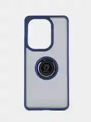 Синий чехол Xiaomi Redmi Note 13 Pro 4G / Poco M6 Pro 4G, противоударный подставкой кольцом