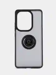 Черный чехол Xiaomi Redmi Note 13 Pro 4G / Poco M6 Pro 4G, противоударный подставкой кольцом