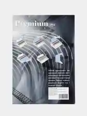 Обложки для переплёта прозрачные пластиковые, формат А4, толщина 0,15 мм, PCA400150