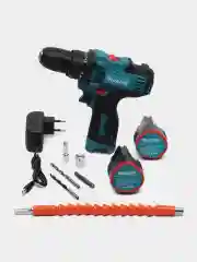Синий шуруповерт Makita 18V/24V, с 2 АКБ