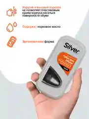 Губка для обуви Silver придающая блеск, черная