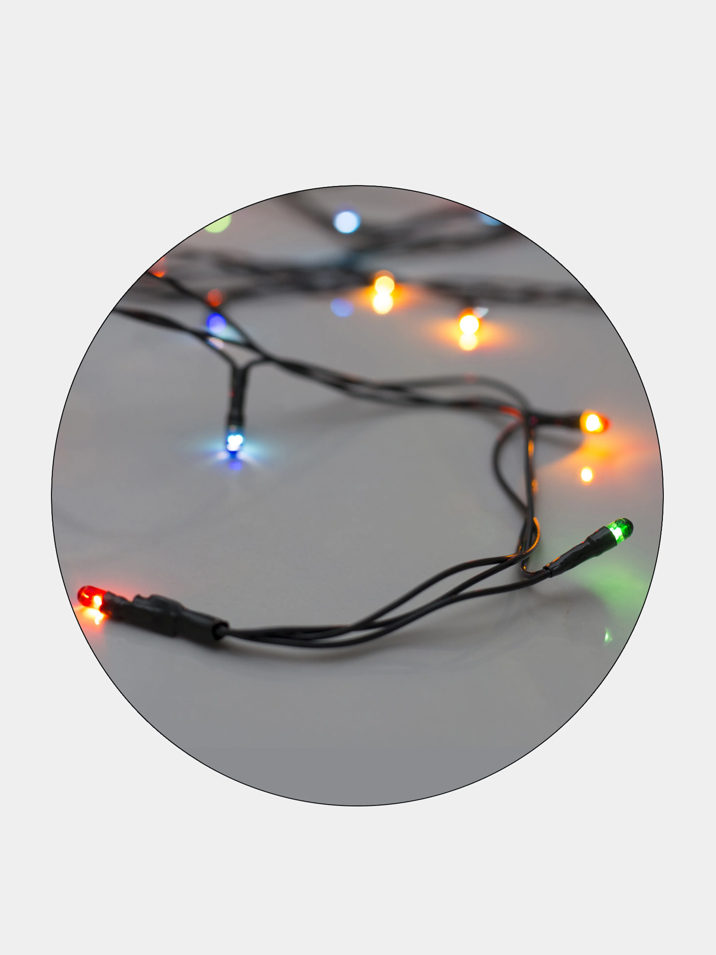 Гирлянда светодиодная Uniel 50, 100, 200 LED MULTI