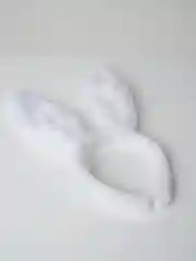 Ободок ушки зайца белые, новый год,уши зайца